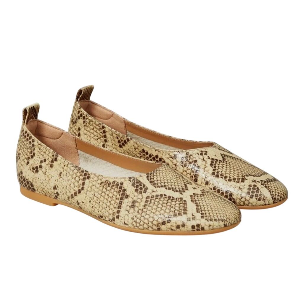 Everlane Snake Print Flats